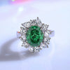 Women's S925 Sterling Silver Ring With Geometric Style And Pigeon Egg Shape