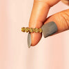 Women's S925 Sterling Silver Rose Flower Geometric Ring With Electroplating