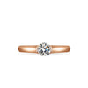 Women's S925 Sterling Silver Round Moissanite Ring With Eight Heart And Eight Arrows Cutting And Geometric Pattern