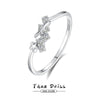 Women's S925 Sterling Silver Stacked Ring With Geometric Star And Saturn Design