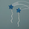 Women's S925 Sterling Silver Star Long Tassel Earrings Elegant Light Luxury Ear Line Style Fairy Temperament Jewelry
