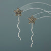 Women's S925 Sterling Silver Star Long Tassel Earrings Elegant Light Luxury Ear Line Style Fairy Temperament Jewelry