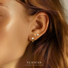 Women's S925 Sterling Silver Star Shape Zircon Earrings