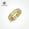 Women's S925 Sterling Silver Sugar Shape Geometric Ring With Electroplating