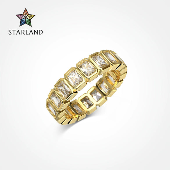 Women's S925 Sterling Silver Sugar Shape Geometric Ring With Electroplating