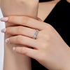 Women's S925 Sterling Silver Sugar Shape Geometric Ring With Electroplating