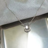 Women's S925 Sterling Silver U Shape Horseshoe Pendant Necklace With Diamond Accents Light Luxury Clavicle Chain