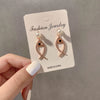 Women's S925 Sterling Silver Vintage Pearl Tassel Long Earrings With Geometric Pattern
