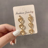Women's S925 Sterling Silver Vintage Pearl Tassel Long Earrings With Geometric Pattern