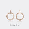 Women's S925 Sterling Silver Vintage Pearl Tassel Long Earrings With Geometric Pattern