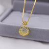 Women's S925 Sterling Silver White Chalcedony Ping An Lock Pendant Necklace Geometric Light Luxury Electroplated Cross Chain