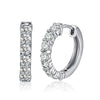 Women's S925 Sterling Silver Zircon Earrings Fashion Electroplated Stud Earrings