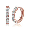 Women's S925 Sterling Silver Zircon Earrings Fashion Electroplated Stud Earrings
