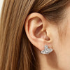 Women's Saturn Planet Drop Earrings With Diamondstudded Electroplated Metal Constellation Design Compact Fashion Punk Style
