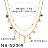 Women's Seahorse Heart Pendant Stainless Steel Double Layer Necklace With Pearls Rhinestones And Natural Stones Geometric Plated Design