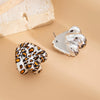 Women's Sexy Leopard Print Resin Geometric Irregular Cshaped Handmade Drop Earrings