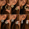 Women's Sexy Leopard Print Resin Geometric Irregular Cshaped Handmade Drop Earrings