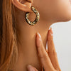 Women's Sexy Leopard Print Resin Geometric Irregular Cshaped Handmade Drop Earrings