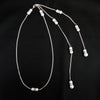 Women's Sexy Necklace Body Chain Back Chain Dress Accessories Pearl Rhinestone Drop Shape Set With Pearls