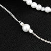 Women's Sexy Necklace Body Chain Back Chain Dress Accessories Pearl Rhinestone Drop Shape Set With Pearls