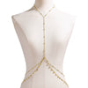 Women's Sexy Sequins Iron Body Chain With Goldplated Artificial Gemstones And Semiprecious Stones And Electroplating Process