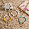Women's Shell Bracelet With Heart Bow Star Geometric Patterns Electroplated