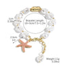 Women's Shell Bracelet With Heart Bow Star Geometric Patterns Electroplated