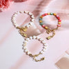 Women's Shell Bracelet With Heart Bow Star Geometric Patterns Electroplated