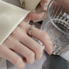 Women's Silver Copper Butterfly Ring With Animal Pattern And Diamond Design
