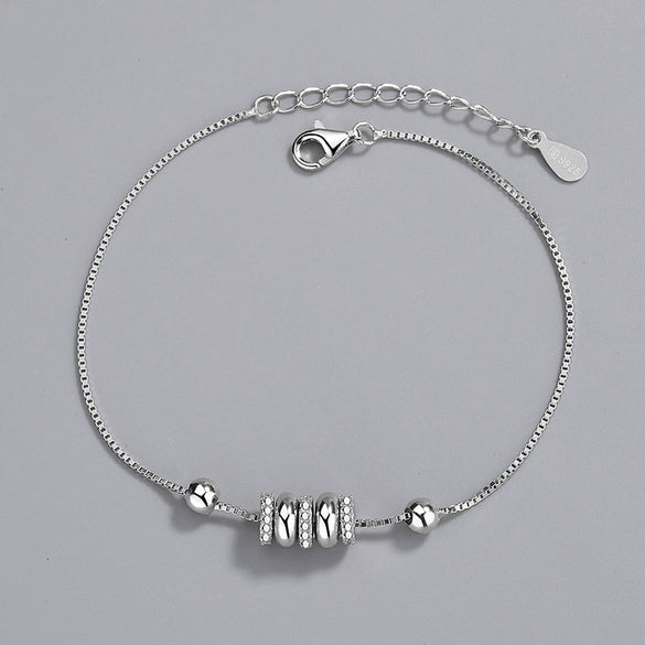Women's 925 Silver Geometric Bracelet Simple Exquisite Electroplated Hand Jewelry With Minimalist Design