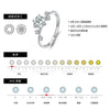 Women's Silver Geometric Classic Sixclaw Ring With Diamond