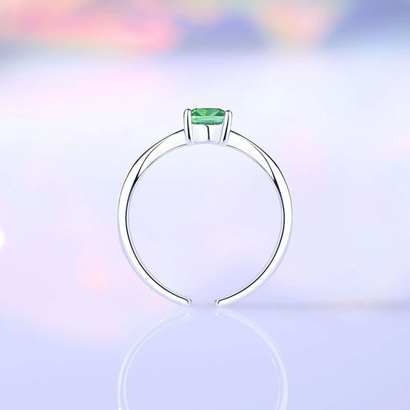 Women's 925 Silver Geometric Mobius Ring Electroplated Minimalist Style