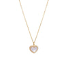 Women's 925 Silver Heart Pendant Necklace With Electroplated Finish Light Luxury Fashion Chain Design