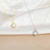 Women's 925 Silver Heart Pendant Necklace With Electroplated Finish Light Luxury Fashion Chain Design