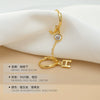 Women's Silver Letter H Double Piercing Earrings With Electroplated Finish And Minimalist Design