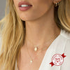 Women's 925 Silver Minimalist Cross Necklace With O Chain Geometric Pendant Electroplated Simple Clavicle Choker