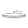 Women's 925 Silver Moissanite Tennis Bracelet Fashionable Geometric Style Set With Diamonds