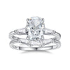 Women's 925 Silver Oval Ice Flower High Carbon Diamond Ring With Geometric And Ushape Design And Electroplating Treatment