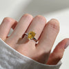 Women's Silver Ring Geometric Style Electroplating Oval Design