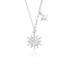 Women's 925 Silver Sunflower Clavicle Chain Jewelry With Geometric Pattern And Electroplating Process
