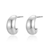 Women's 925 Silver Ushape Geometric Retro Electroplated Earrings