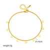 Women's Simple All Match Titanium Steel Butterfly Pendant Metal Chain Anklet Accessories With Geometric Pattern