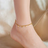Women's Simple All Match Titanium Steel Butterfly Pendant Metal Chain Anklet Accessories With Geometric Pattern