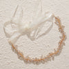 Women's Simple Alloy Leaf Headband With Rhinestone Inlay Bridal Wedding Hairband Updo Hair Accessory