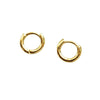 Women's Simple And Atmospheric Glossy Brass Electroplated Geometric Earrings