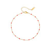 Women's Simple Bohemian Adjustable Fake Pearl Beaded Anklet Geometric Beach Foot Jewelry Fashion Gift