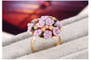 Women's Simple Ceramic Flower Ring Fashion Floral Statement Ring For Wholesale Jewelry