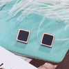 Women's Simple Classic Titanium Steel Earrings With Geometric Pattern And Electroplating Treatment