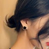 Women's Simple Classic Titanium Steel Earrings With Geometric Pattern And Electroplating Treatment