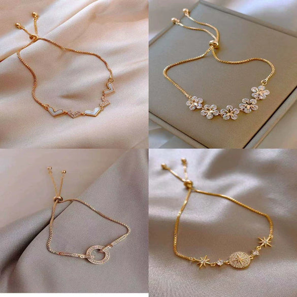 Women's Simple Cold Style Alloy Star Pattern Bracelet